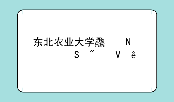 东北农业大学食品考研分数线