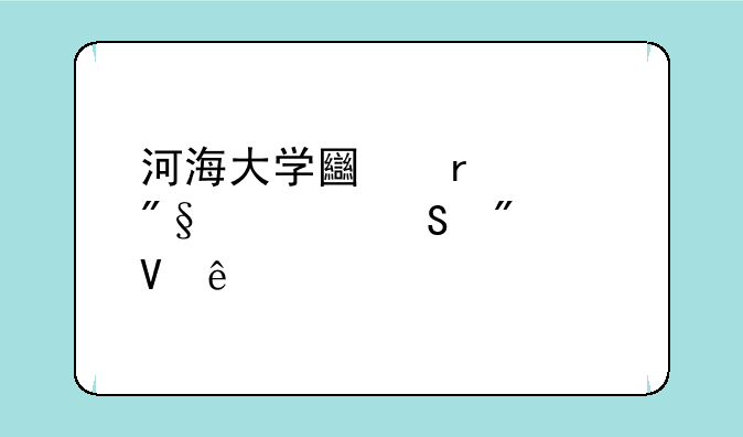 河海大学土木水利考研分数线